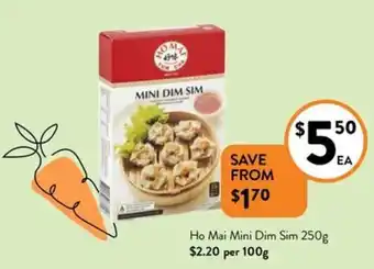 Foodworks Ho Mai Mini Dim Sim 250g offer