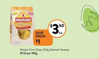Foodworks Mission Corn Chips 230g offer