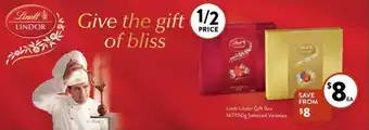 Foodworks Lindt Lindor Gift Box 147/150g offer