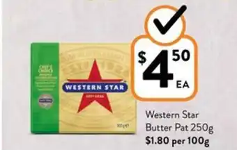 Foodworks Western Star Butter Pat 250g offer