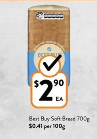 Foodworks Best Buy Soft Bread 700g offer
