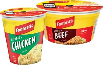 IGA Fantastic Cup or Bowl Noodles 70-85g Selected Varieties offer