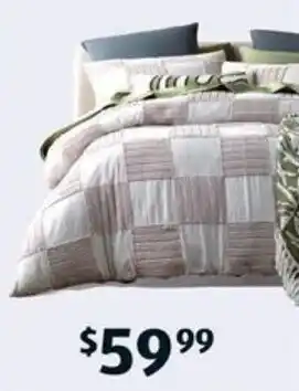 ALDI Quilt Cover or Quilted Comforter Set - Queen Size offer