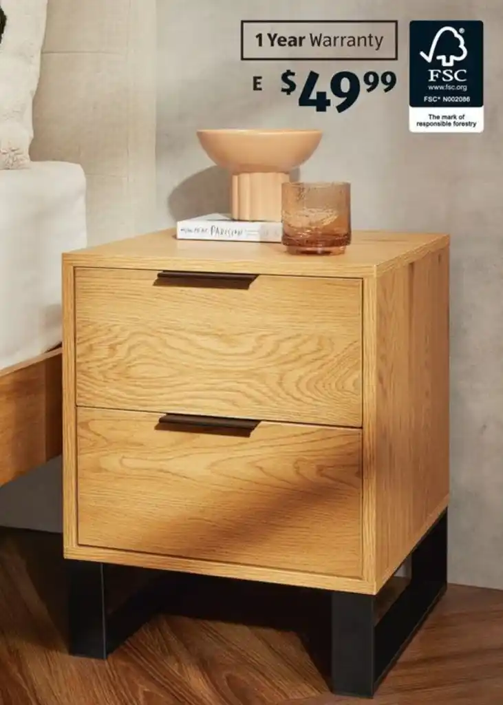 Industrial Bedside Table offer at ALDI