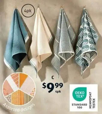 ALDI Kitchen Hand Towel 4pk offer
