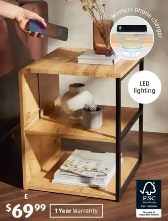 ALDI Wireless Charging Side Table offer