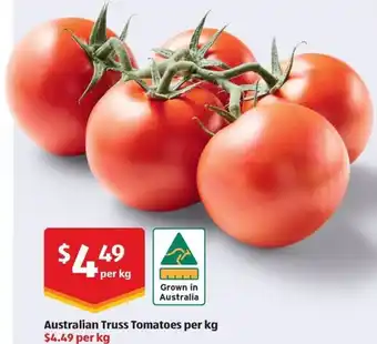 ALDI Australian Truss Tomatoes per kg offer