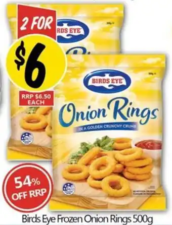 NQR Birds Eye Frozen Onion Rings 500g offer