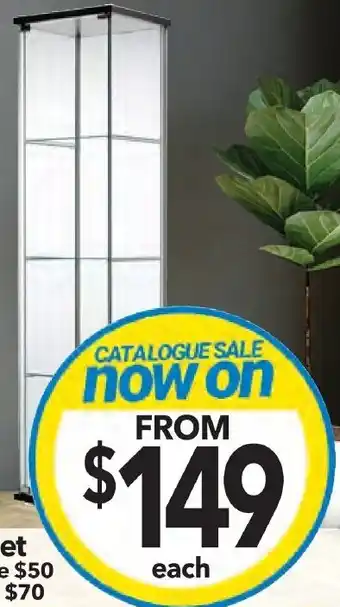 Cheap as Chips H&G display cabinet single door offer
