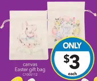 Cheap as Chips canvas Easter gift bag offer