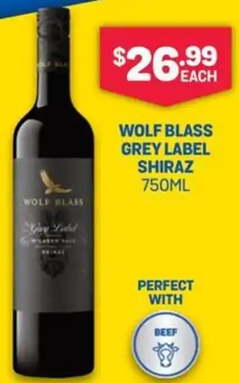 Bottlemart WOLF BLASS GREY LABEL SHIRAZ 750ML offer