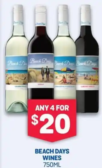 BEACH DAYS WINES 750ML