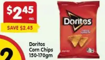 Spar Doritos Corn Chips 150-170gm offer