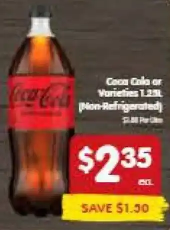 Spar Coca-Cola or Varieties 1.25L offer