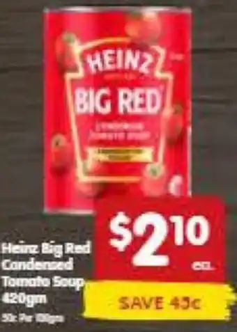 Spar HEINZ BIG RED Condensed Tomato Soup 420gm offer
