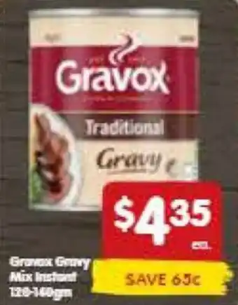 Spar Gravox Gravy Mix Instant 120-140gm offer