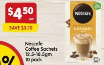 Spar Nescafe Coffee Sachets 12.5-18.5gm 10 pack offer