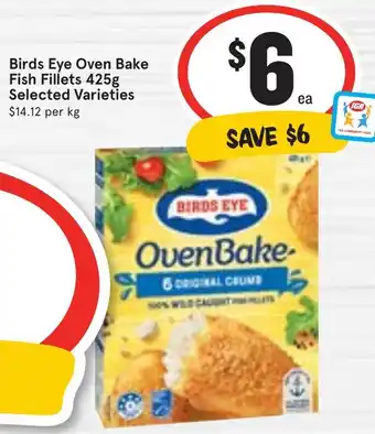 Ritchies Birds Eye Oven Bake Fish Fillets 425g offer