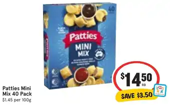 Ritchies Patties Mini Mix 40 Pack offer