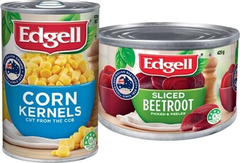 IGA Edgell Corn 420g or Beetroot 425g Selected Varieties offer