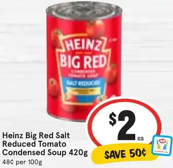 Ritchies Heinz Big Red Salt Reduced Tomato Condensed Soup 420g offer