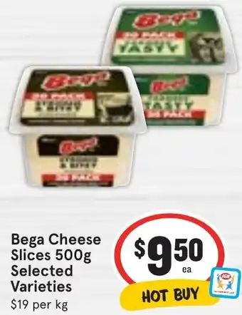 Ritchies Bega Cheese Slices 500g offer
