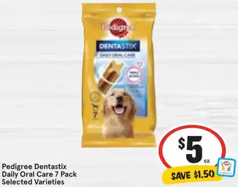 Ritchies Pedigree Dentastix Daily Oral Care 7 Pack Selected Varieties offer