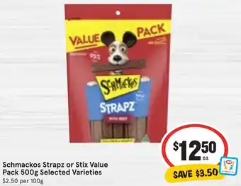 Ritchies Schmackos Strapz or Stix Value Pack 500g Selected Varieties offer