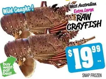 Farmer Jack's West Australian Extra Large RAW CRAYFISH offer
