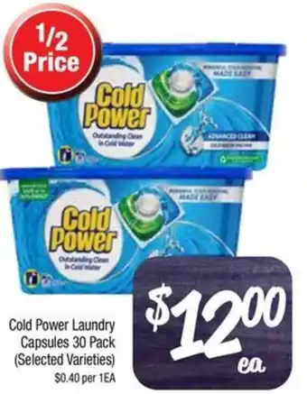 Farmer Jack's Cold Power Laundry Capsules 30 Pack offer
