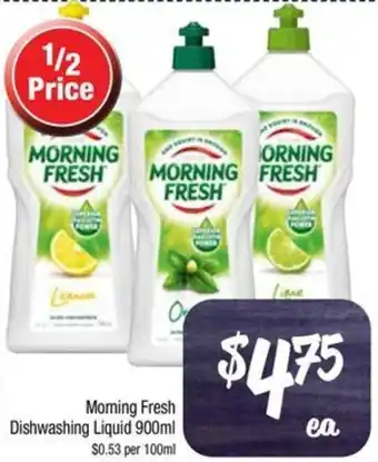 Farmer Jack's Morning Fresh Dishwashing Liquid 900ml offer