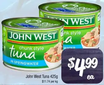 Farmer Jack's John West Tuna 425g offer