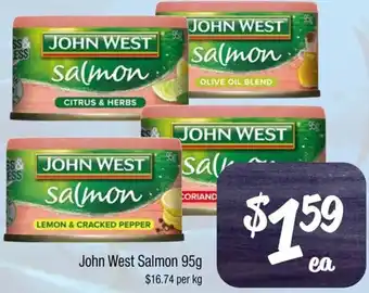 Farmer Jack's John West Salmon 95g offer