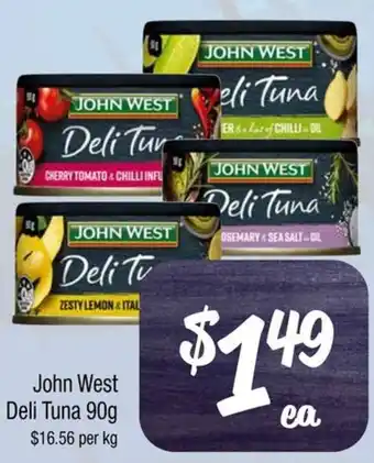 Farmer Jack's John West Deli Tuna 90g offer