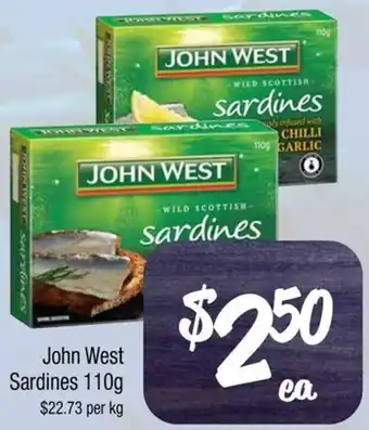 Farmer Jack's John West Sardines 110g offer