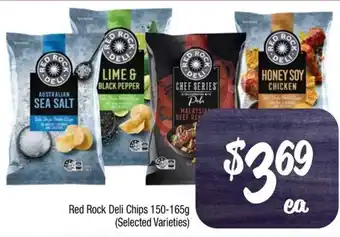 Farmer Jack's Red Rock Deli Chips 150-165g offer