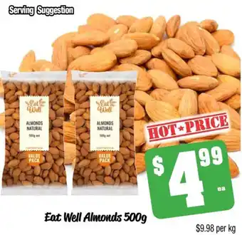 Farmer Jack's Eat Well Almonds 500g offer