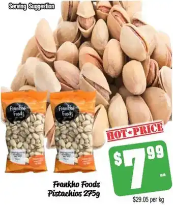 Frankho Foods Pistachios 275g