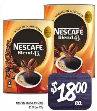Farmer Jack's Nescafe Blend 43 500g offer