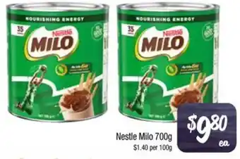 Farmer Jack's Nestle Milo 700g offer