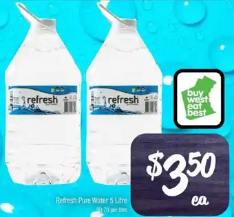 Farmer Jack's Refresh Pure Water 5 Litre offer