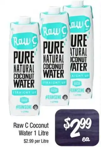 Farmer Jack's Raw C Coconut Water 1 Litre offer