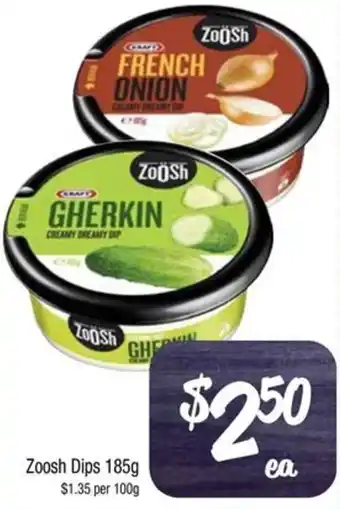 Zoosh Dips 185g