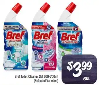 Farmer Jack's Bref Toilet Cleaner Gel 600-700ml offer