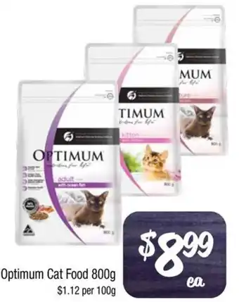 Farmer Jack's Optimum Cat Food 800g offer