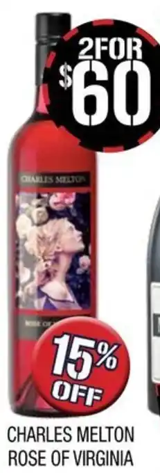 Farmer Jack's CHARLES MELTON ROSE OF VIRGINIA offer