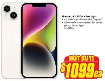 The Good Guys iPhone 14 128GB - Starlight offer