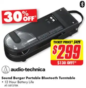 The Good Guys Sound Burger Portable Bluetooth Turntable offer