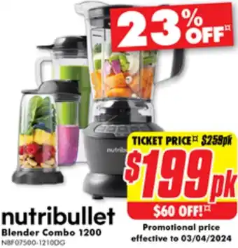 The Good Guys nutribullet Blender Combo 1200 offer