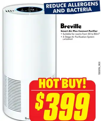 The Good Guys Breville Smart Air Plus Connect Purifier offer
